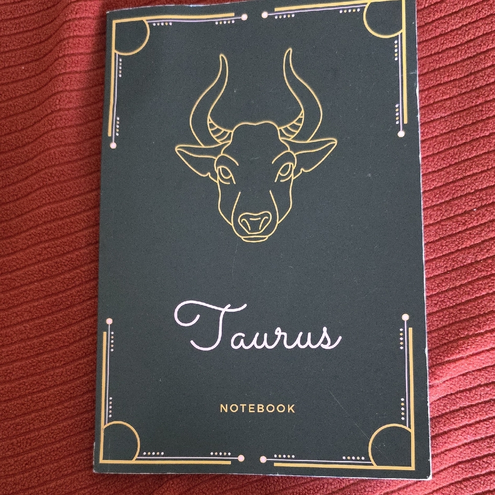 Taurus Black and Gold Notebook